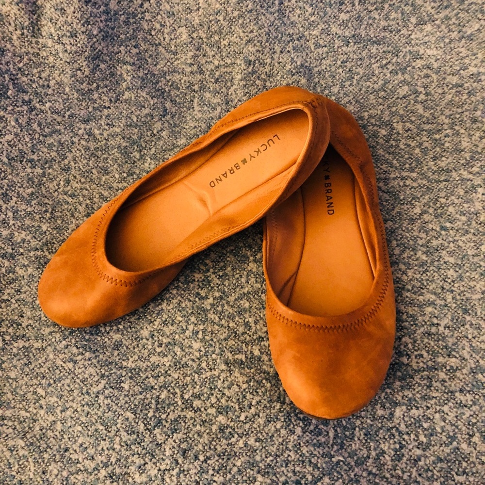 Lucky Brand Light Brown Ballet Flats